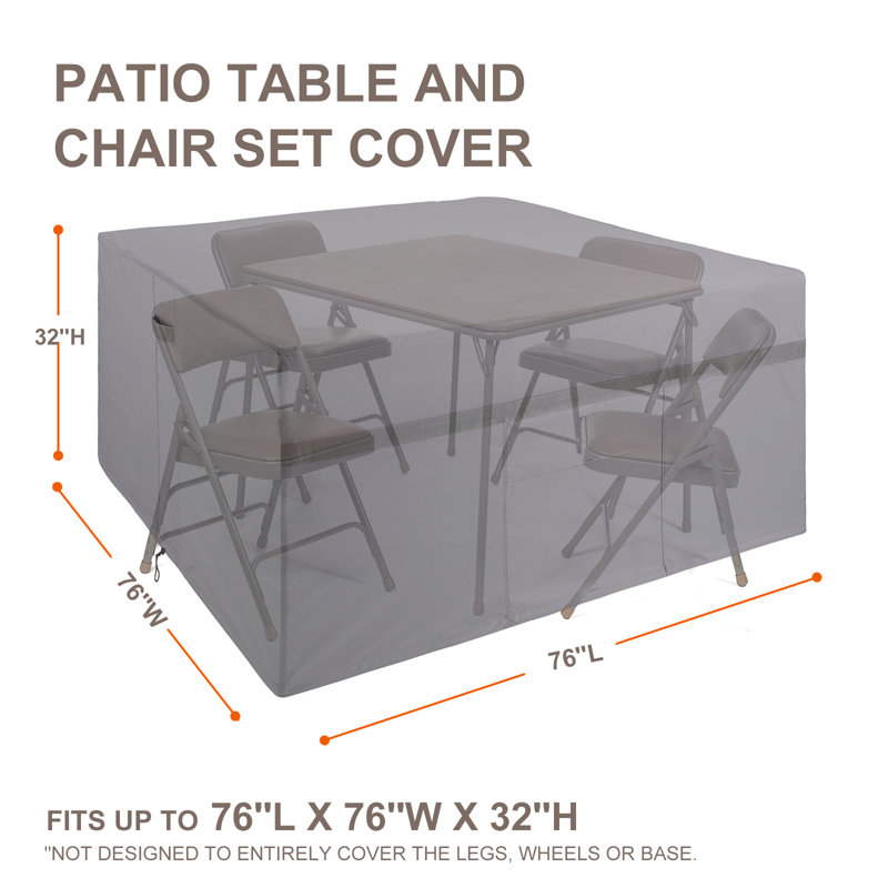 Waterproof Patio Furniture Set Cover, 32" H x 76" W x 76" D