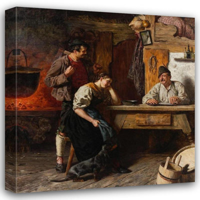 «The Serenade» par Heinrich Rettig, reproduction d'art sur toile tendue