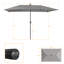 Parasol de marché rectangulaire à double face 10 x 6,5 pi à énergie solaire pour terrasse-1696331586