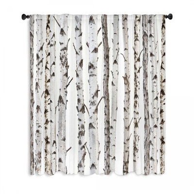 Rideau transparent en polyester Mallori