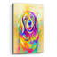 Art mural en verre épique «Pop Art Golden Retriever 4» par Furbaby Affiliates-526273215
