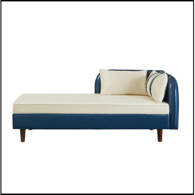 Chaise longue rembourrée avec rangement