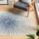 Faustina Abstract Royal/Ivory Area Rug