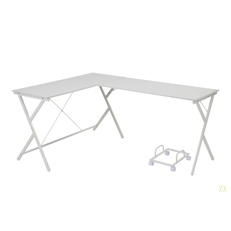 Bureau d'ordinateur Dazenus Finish, Blanc