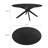 Crossroads Oval Wood Dining Table In Black-105920939