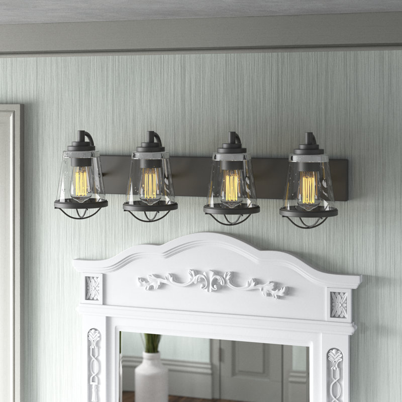 Akshay 4 - Light Dimmable Vanity Light, Bronze