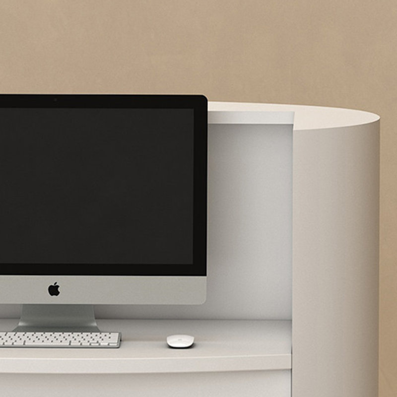 Bureau de réception rectangulaire Modern, Doré