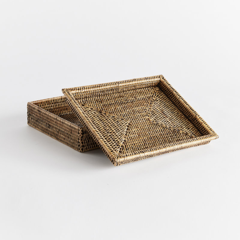 Handmade Wicker Decorative Box, Brown