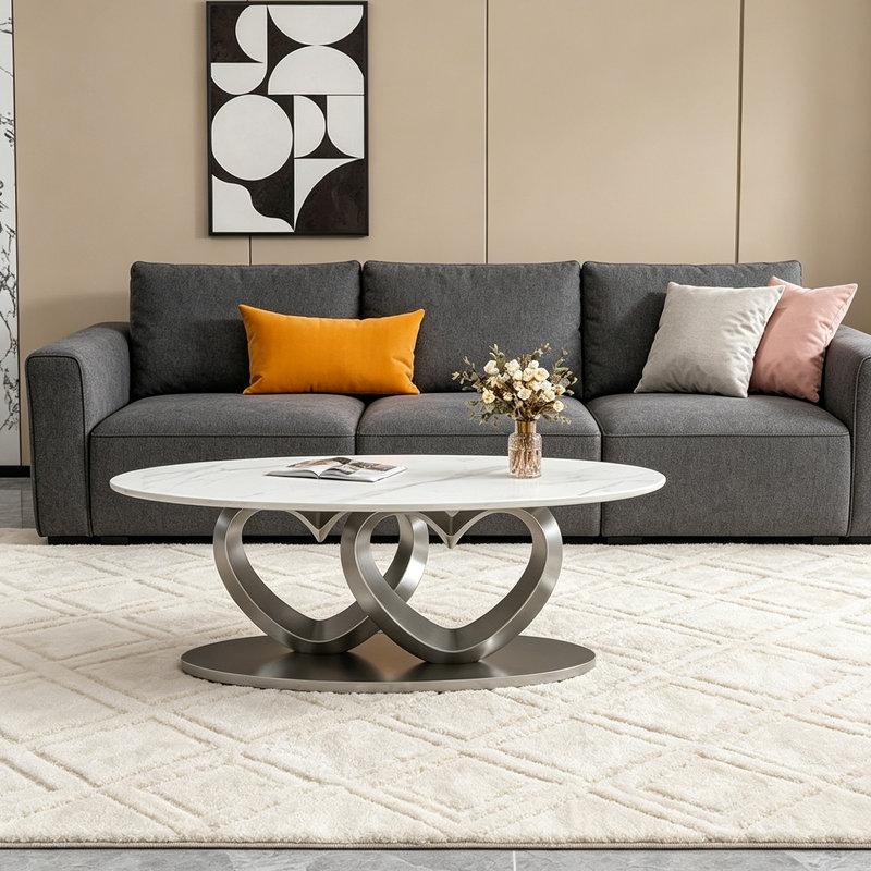 Table basse de salon Modern, 16.53" H x 51.18" W x 27.55" D