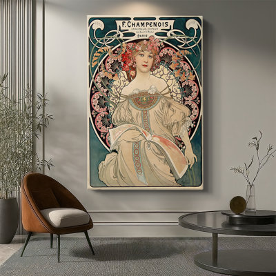 Rêveur -Gallery Wrapped Canvas by Alphonse Mucha