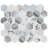 Bravina Hexagon 12 in. x 12 in. Glossy Glass Mosaic Wall Tile