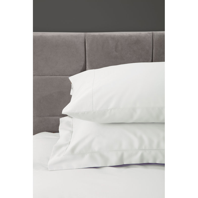 Plain Dye 400 TC Egyptian-Quality Cotton Sateen, White