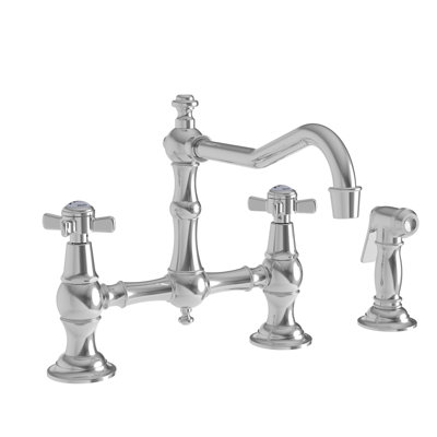 Chesterfield Kitchen Bridge Faucet with Side Spray