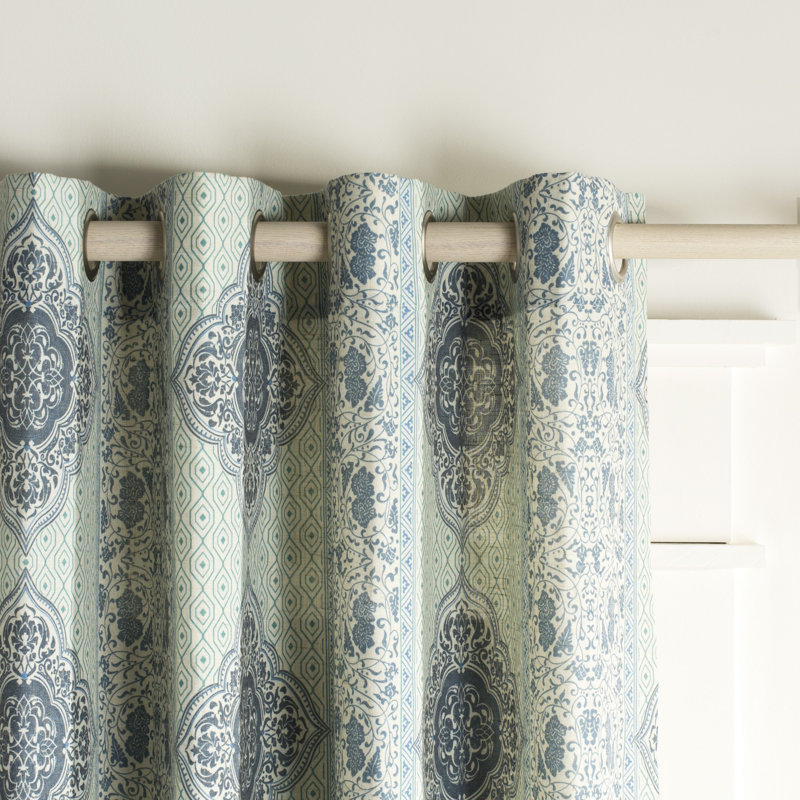 Taylor Semi Sheer Curtain Single Panel, 84" L x 52" W