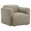Fauteuil d'appoint rembourré en tissu Hemington brun-122491387