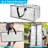 Extra Large Moving Bags With Backpack Straps, Carrying Handles & Zippers, Heavy Duty Clear Storage Packacking Totes For Space Saving, Alternative To Moving Boxes For Clothing Blankets,(Clear/8 PCS)
