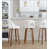 White Seat/Silver/Brown Frame