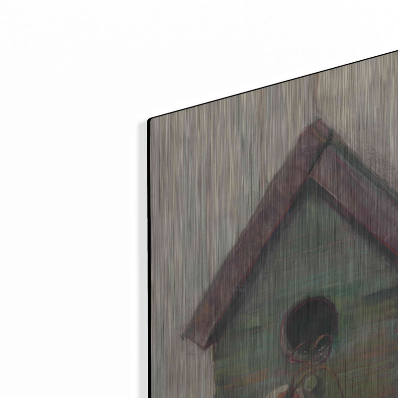 «Birdhouse» par Carol Rowan, art mural en métal, H 24 po x l 16 po