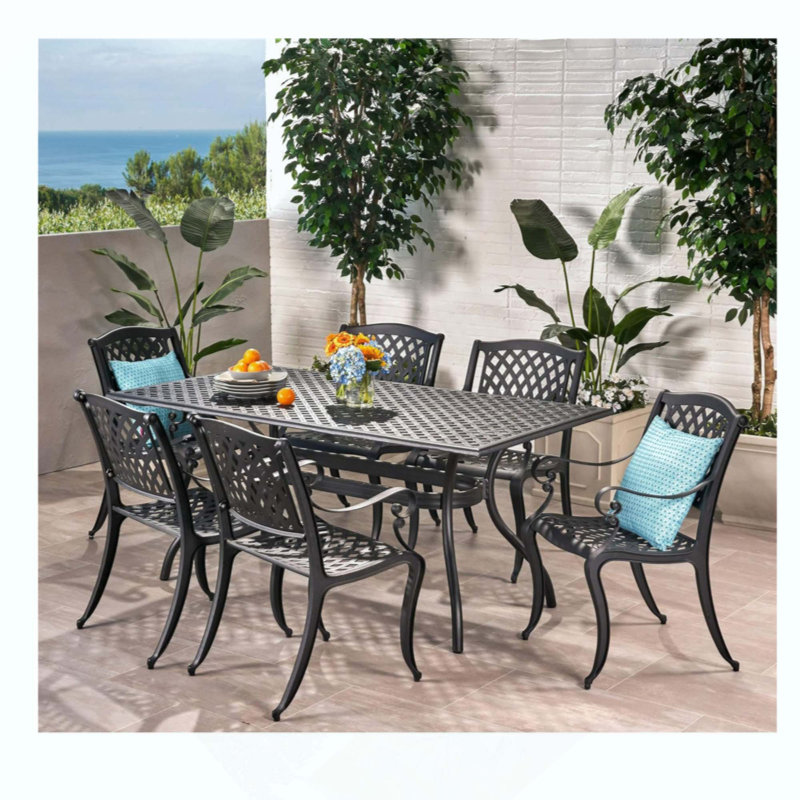 Rectangular 6 - Person Dining Set