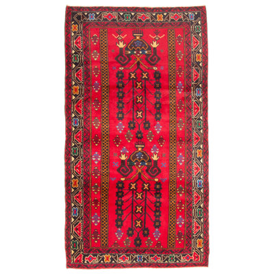 Teimani Red Rug 3'4" x 6'4"
