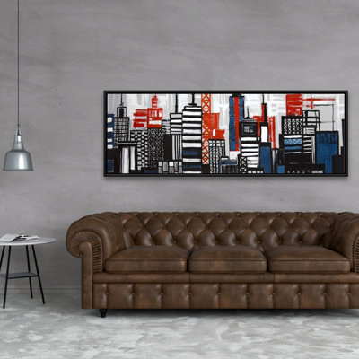 Geometric Towers And Buildings Print On Canvas