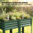 Galvanized Steel Raised Garden Bed with Storage Shelf and Bed Liner, Elevated Planter Box with Legs for Flowers, Vegetables, and Herbs, for Outdoor Patio Yard, Glove Included, Green-1663887820