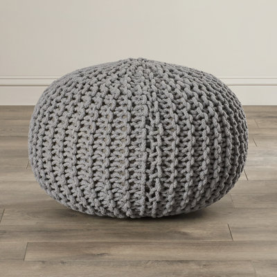 Grimes Upholstered Cotton Ottoman