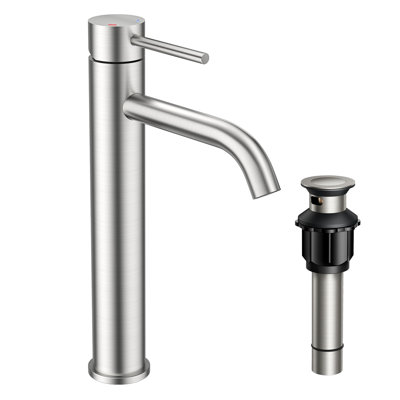 Vessel Bathroom Faucet With Drain Assembly