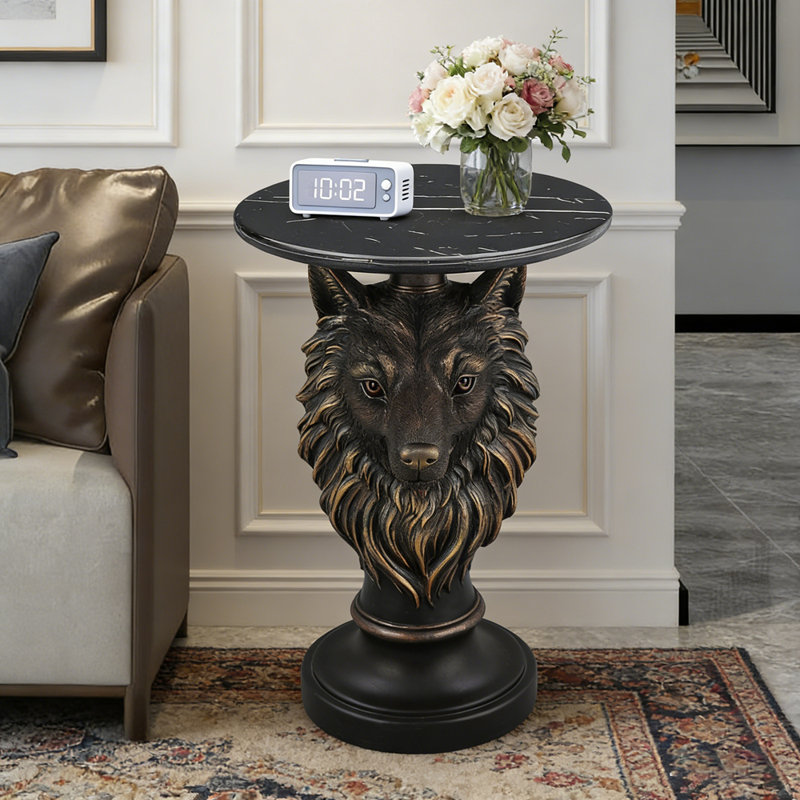 Table d'appoint Regal Wolf Head