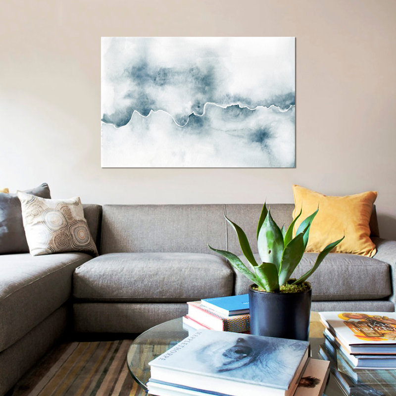 «Flow», impression sur toile tendue, H 8 po x l 12 po x P 0,75 po, Toile tendue, Pas de tapis