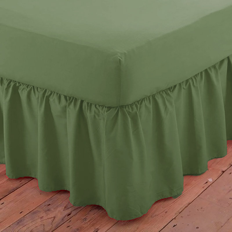 Margret Ruffled Bed Skirt, Blue, Double (4'6)