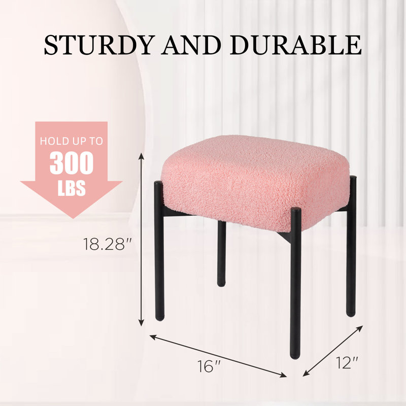 Tabouret d'appoint Falonda, Rose