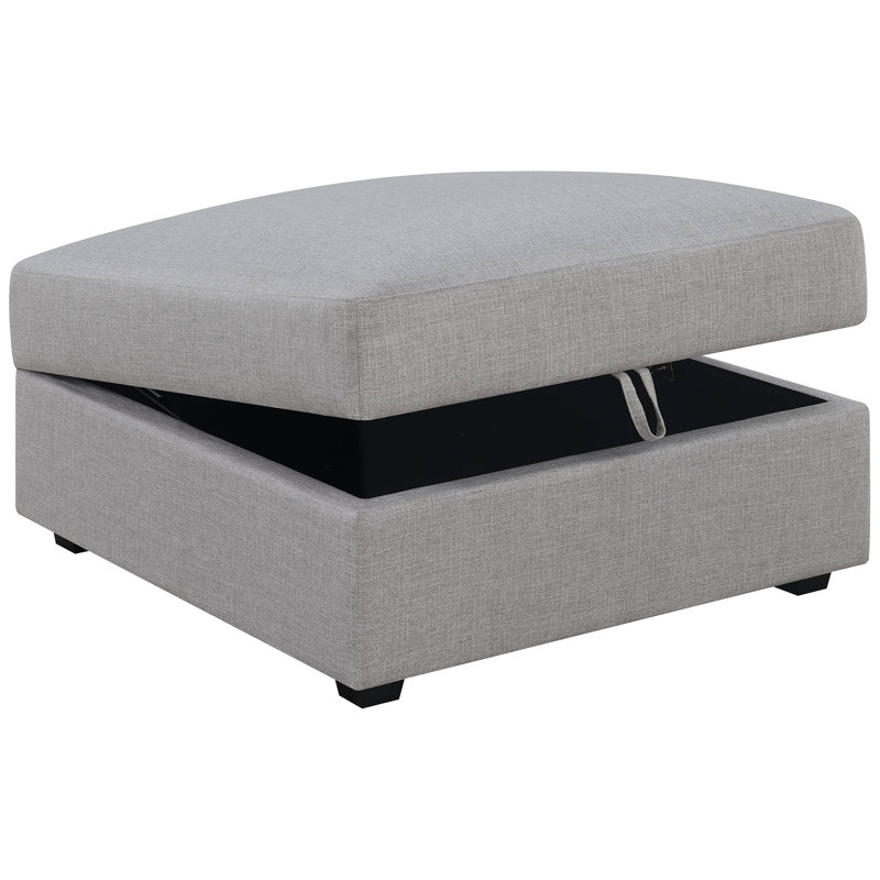 Square Upholstered Storage Ottoman