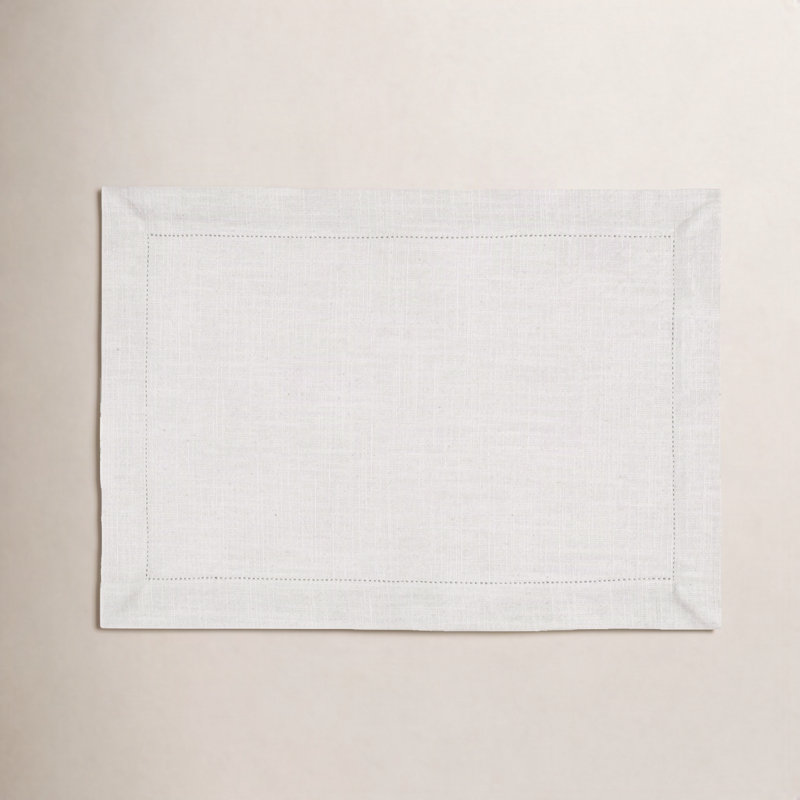 Mattea Cotton Rectangle, White