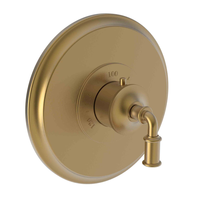 Taft 3/4" Round Thermostatic Trim Plate With Handle, Satin Bronze (PVD)