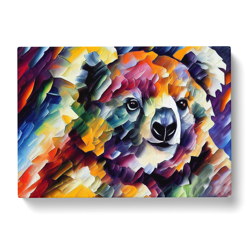 Koala Bear Painting Art Abstract - Wrapped Canvas, 40cm H x 60cm W x 3cm D