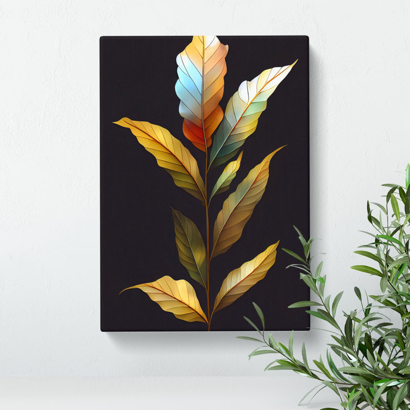 The Shimmering Leaves - Wrapped Canvas Print, 50cm H x 35cm W x 3cm D