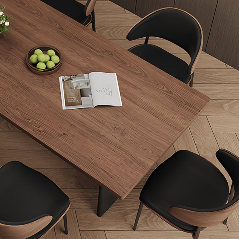 Retro high-end dining table and chairs