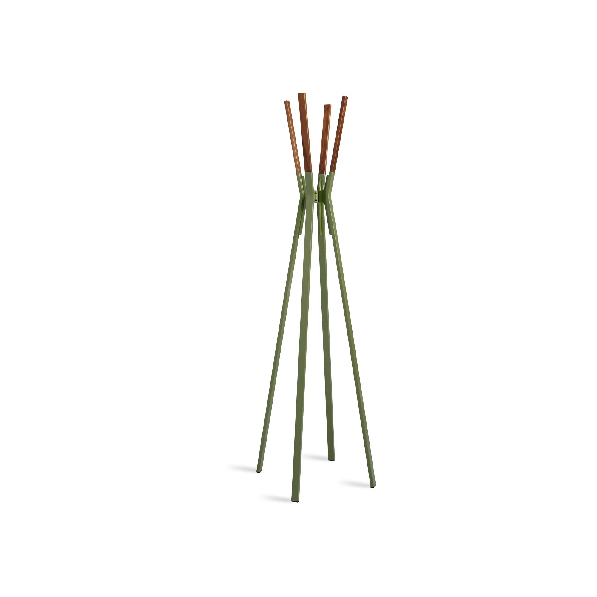 Splash Freestanding Steel Coat Rack, Olive