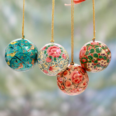 Syed Izaz Hussein 2.1'' Porcelain Plants & Flowers Ball Ornament