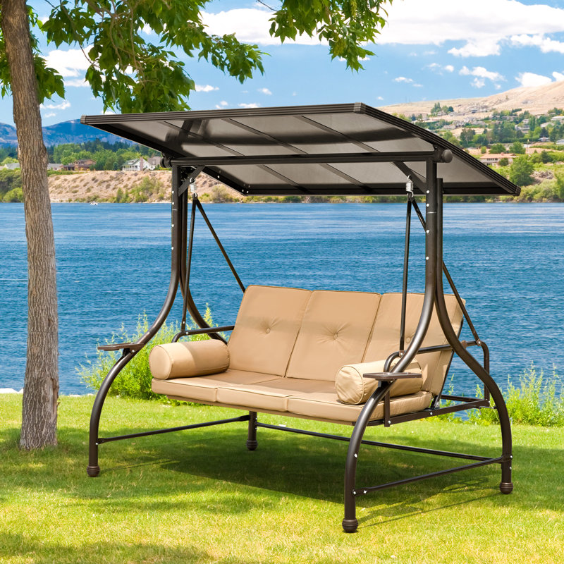 Cullin Porch Swing with Canopy
