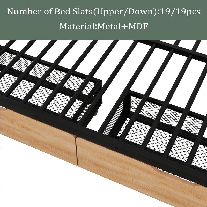 Imboden Kids Full Bunk Bed with Drawers