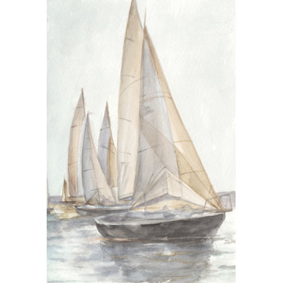 Reproduction d'art sur toile, "Plein air voiliers II" par Ethan Harper