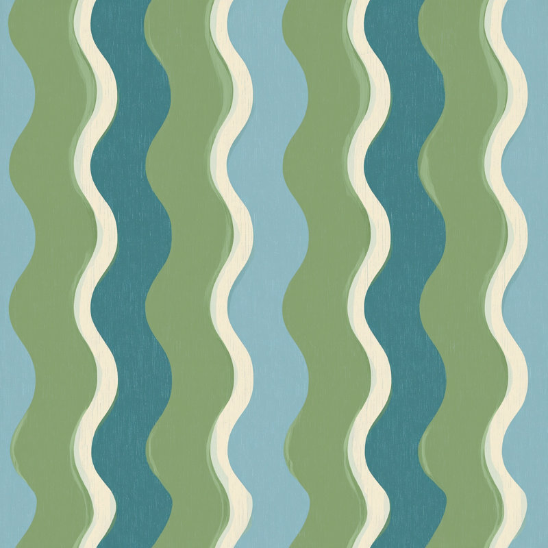 Papier peint moderne Mid Century, Peel and Stick