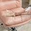 Chaise de bureau sans accoudoirs, chaise d'ordinateur Criss Cross, rose