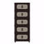 Armoire de rangement pliante en plastique à 5 niveaux avec roues et portes magnétiques-1976527324