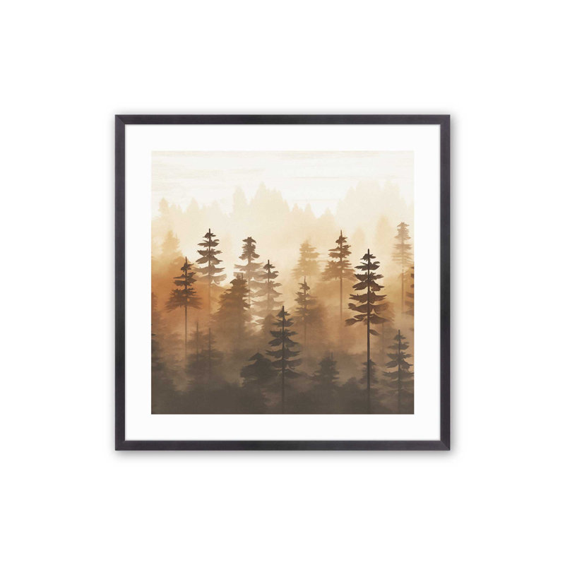 «Forest At Golden Hour», Zinc patiné, H 13,75 po x l 13,75 po