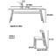 Combinaison de table et de chaise simplifiée-103357040