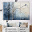 Minimalisme beige et bleu campagne III - ensemble d'art mural sur toile campagne-107752234-107752235