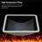 21"x14.75" Black Ceramic Undermount Bathroom Sink with Overflow